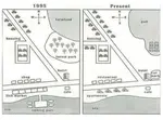 For an IELTS task 1 map you often have to compare a past map with a present map. This is an IELTS map sample answer for this type of question.