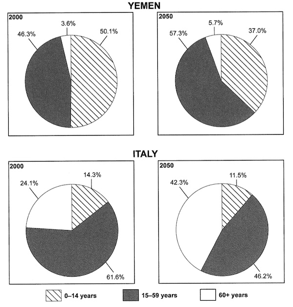 how to write essay pie chart